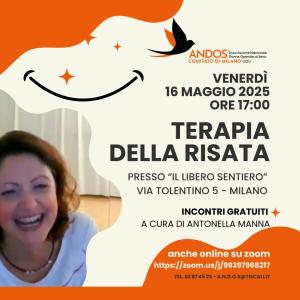 TERAPIA DELLA RISATA | NUOVO APPUNTAMENTO 16 MAGGIO 2025